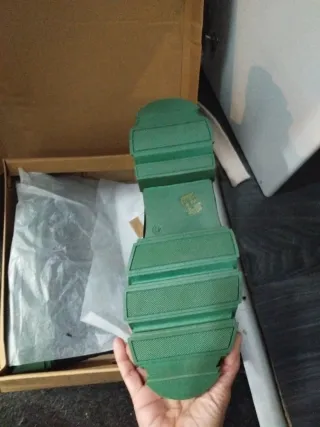 Botas de agua piel y neopreno negras y verdes