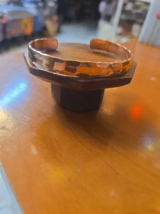 Pulsera Cobre Puro Diseño Geométrico