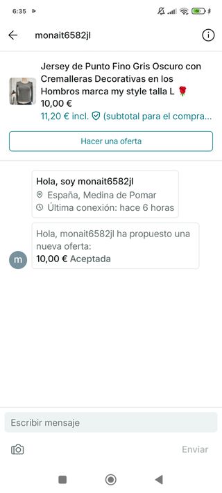 Jersey rayas made in italy talla M/L