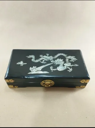 Joyero chino dragón Vintage Nacar Madera
