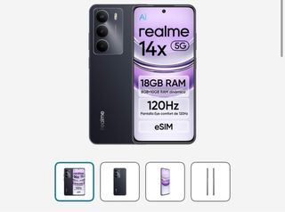 Móvil Realme 14x 256GB Negro Nuevo
