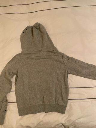 Felpa con cappuccio effetto vintage