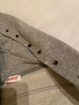 Felpa con cappuccio effetto vintage