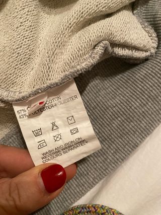 Felpa con cappuccio effetto vintage