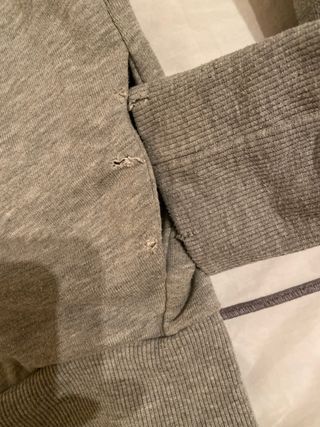 Felpa con cappuccio effetto vintage