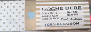 Juego sábanas coche 3 piezas ositos