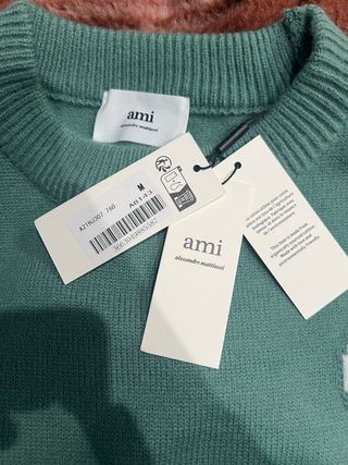 Jersey AMI Paris Corazón A Verde Talla M