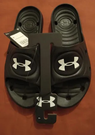 Chanclas Under Armour Hombre Talla 44 Negras