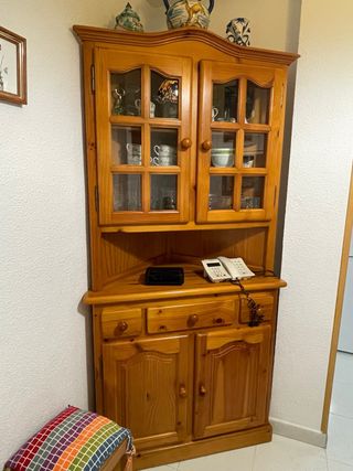 Alacena Esquinera Pino Macizo