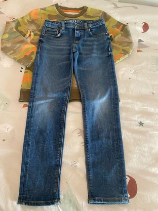 Conjunto Vaquero y Sudadera Guess Niño Talla 6