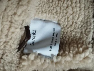 Cazadora efecto piel y borreguito T. S