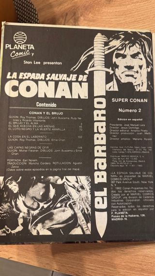 Super Conan Numero 2 Primera edicion