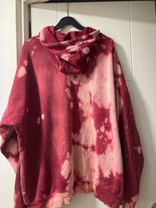 Sudadera Adidas Tye-Dye Roja Talla xxlarg.