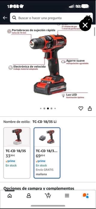 Taladro Atornillador Einhell Precintado