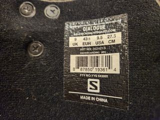 Botas Snowboard Salomon Talla 43