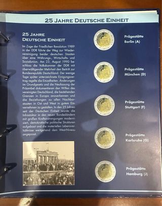 Álbum de monedas 2€ Leuchtturm preimpreso