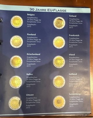 Álbum de monedas 2€ Leuchtturm preimpreso