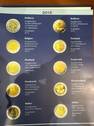 Álbum de monedas 2€ Leuchtturm preimpreso