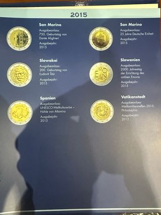 Álbum de monedas 2€ Leuchtturm preimpreso