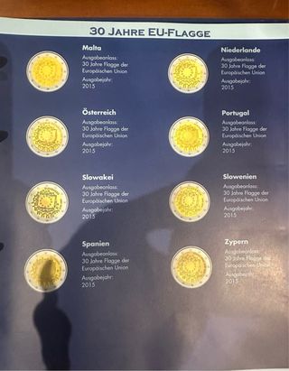 Álbum de monedas 2€ Leuchtturm preimpreso