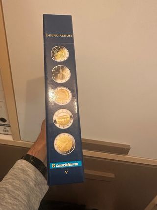 Álbum de monedas 2€ Leuchtturm preimpreso