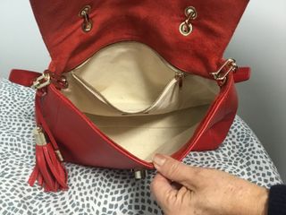 Bolso Piel Rojo Purificación García