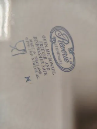 Platos antiguos porcelana rosas borde azul