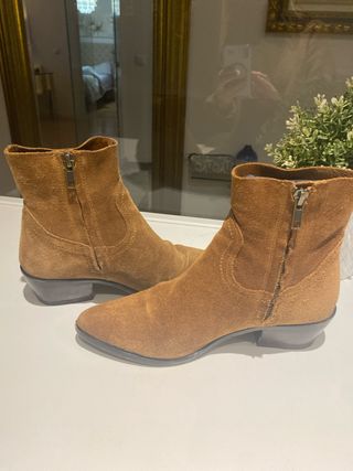 Botines serraje Mango Talla 37