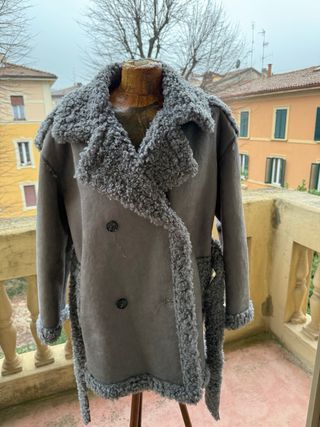 Cappotto Ecomontone Donna Grigio Nuovo