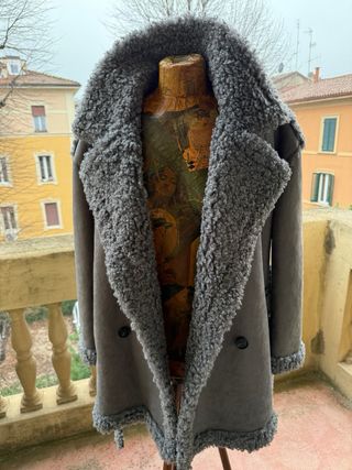 Cappotto Ecomontone Donna Grigio Nuovo