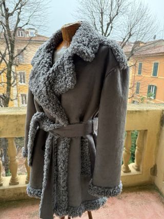 Cappotto Ecomontone Donna Grigio Nuovo