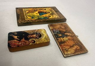 Set 3 Quadretti Icone Religiose