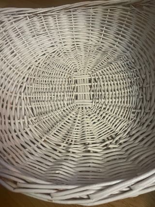 Cestas de mimbre blancas (2 unidades)