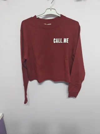 Sudadera granate CALL.ME