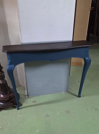 Tavolo consolle stile francese blu