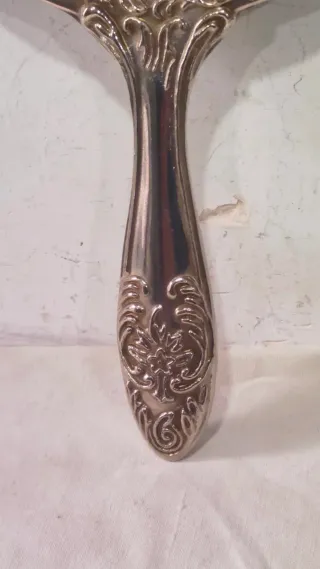 Antiguo espejo mano Samuel Levi Plata Art Nouveau