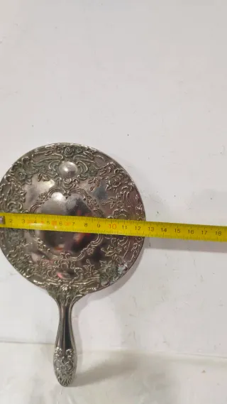 Antiguo espejo mano Samuel Levi Plata Art Nouveau