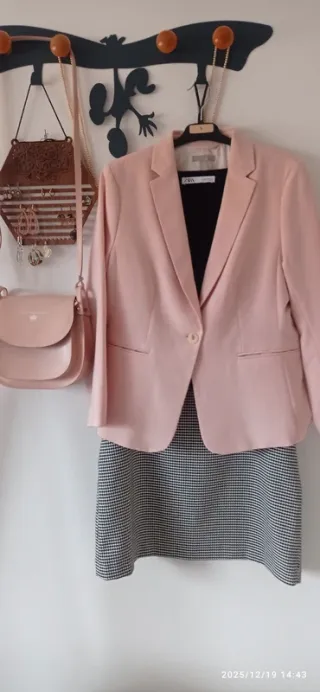 Falda Mango Pata de Gallo