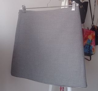 Falda Mango Pata de Gallo