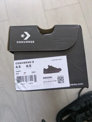 Talla 37 - Zapatillas Converse All Star Negras
