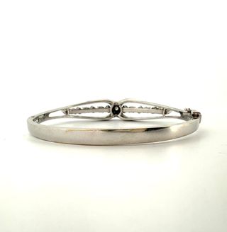 Pulsera Esmeraldas y Diamantes Plata