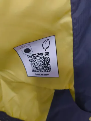 Giubbotto Quechua uomo grigio/giallo xs