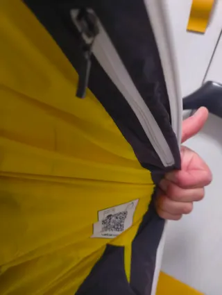 Giubbotto Quechua uomo grigio/giallo xs