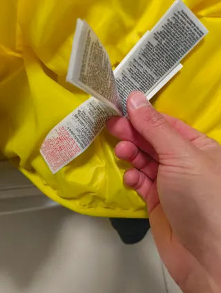 Giubbotto Quechua uomo grigio/giallo xs