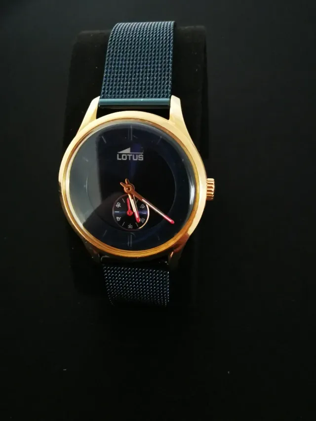 Reloj Lotus Mujer Minimalist Azul/Dorado