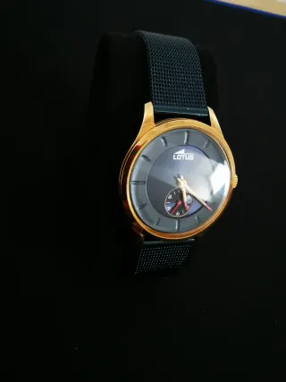 Reloj Lotus Mujer Minimalist Azul/Dorado