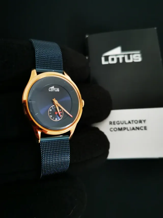 Reloj Lotus Mujer Minimalist Azul/Dorado