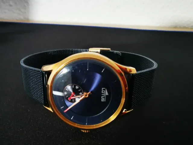 Reloj Lotus Mujer Minimalist Azul/Dorado