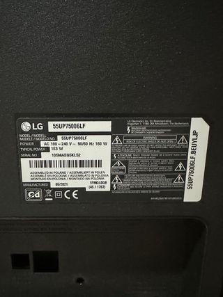 Despiece TV LG 55 pulgadas – placas originales