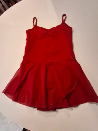 Maillot ballet niña rojo